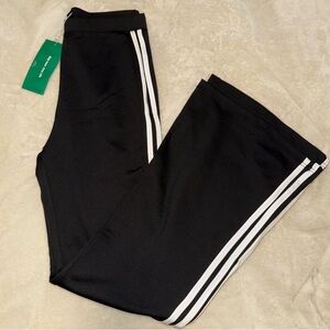 SHEIN Black Joggers with White Stripes